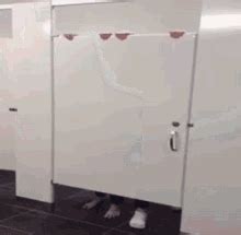 Bathroom Stall Anal Porn GIFs 